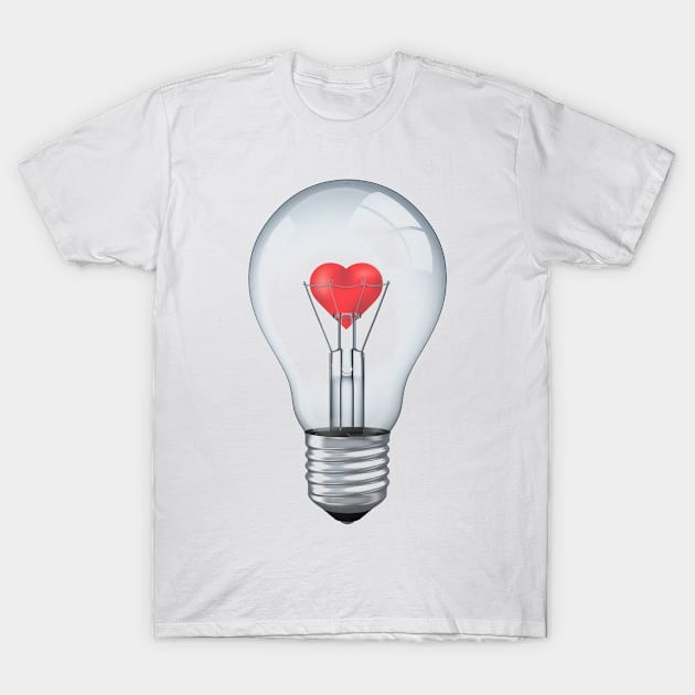 Lamp-heart T-Shirt by igorkalatay